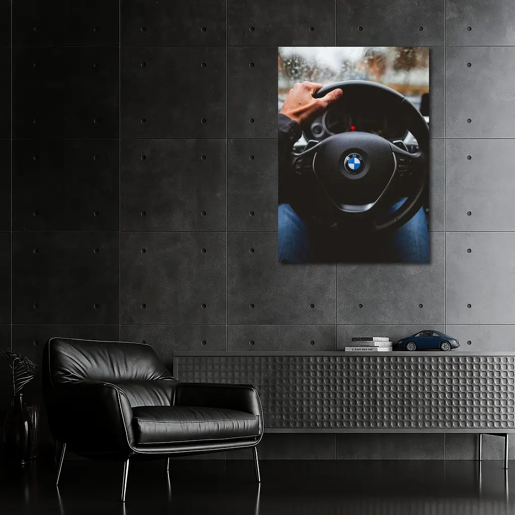 BMW Steering Wheel Driver Interior View – Wall Art