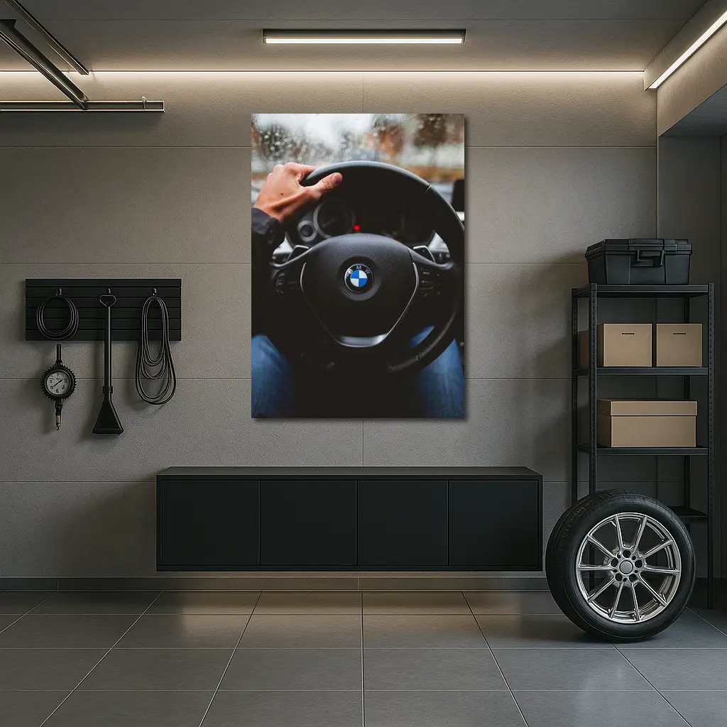 BMW Steering Wheel Driver Interior View – Wall Art