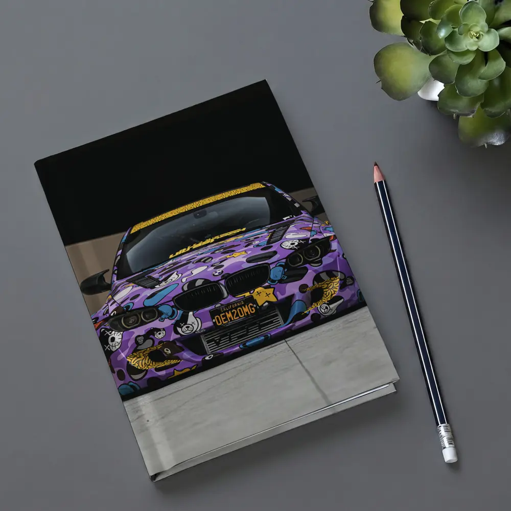 BMW M3 Purple Cartoon Wrap Street Low – Notebooks