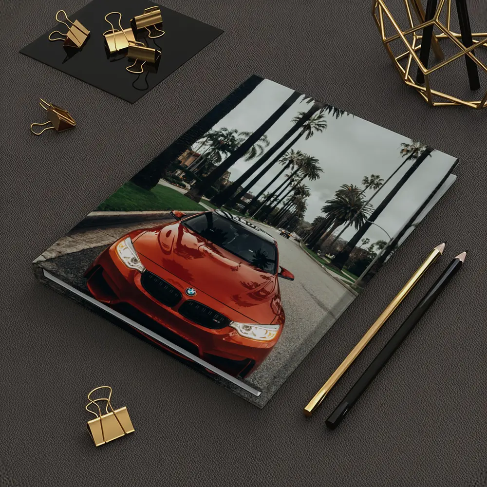BMW M4 Orange Sportscar Palm Tree Street – Notebooks
