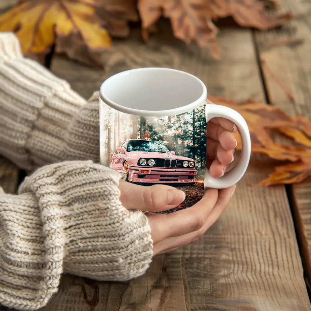 BMW M3 E30 Pink Forest Sunlight – Mugs