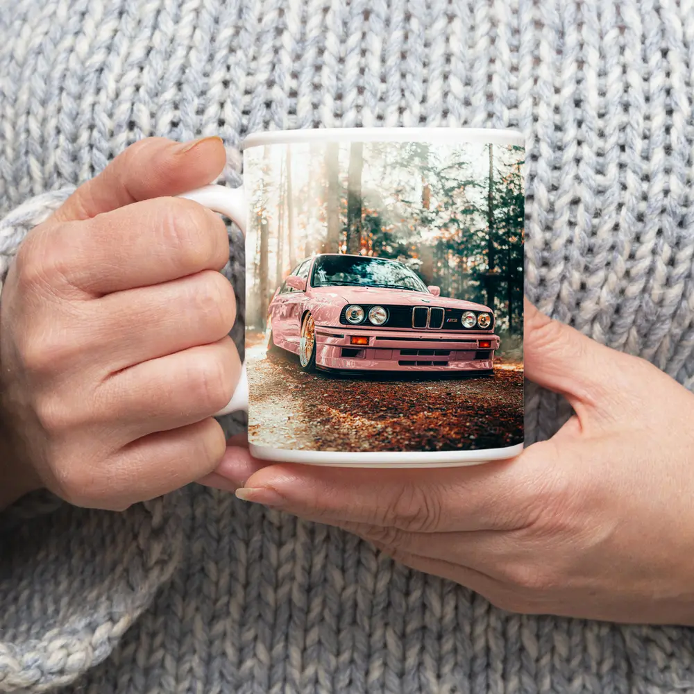 BMW M3 E30 Pink Forest Sunlight – Mugs