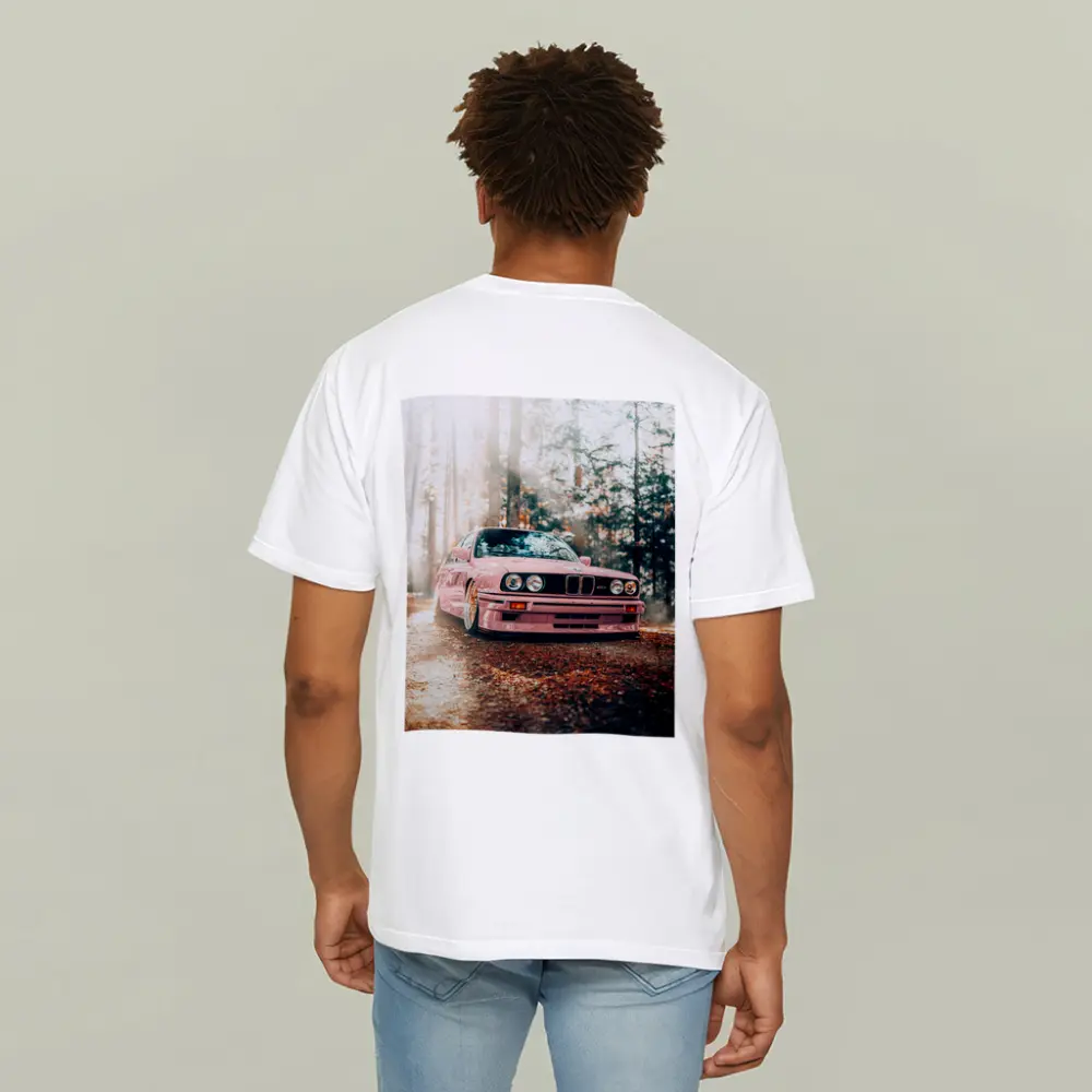 BMW M3 E30 Pink Forest Sunlight – T-Shirts