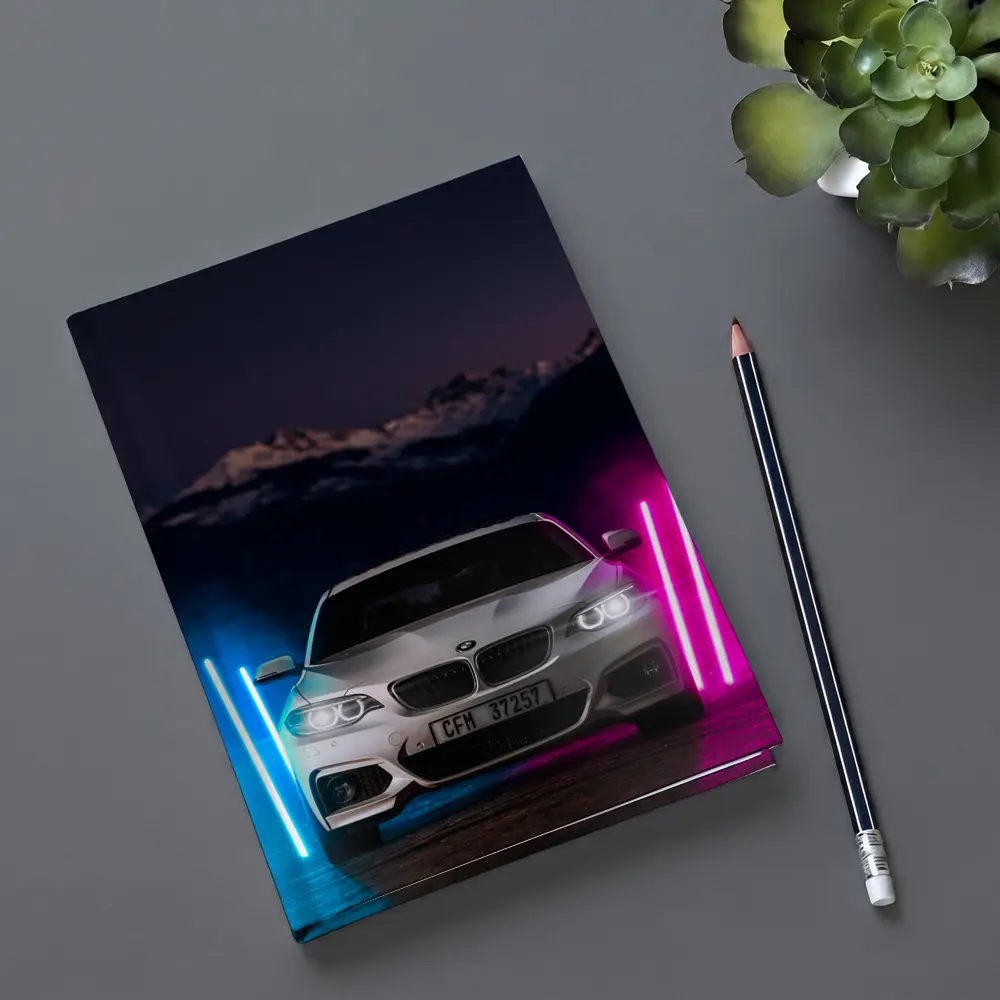BMW 2 Series Neon Lights Night Scene – Notebooks