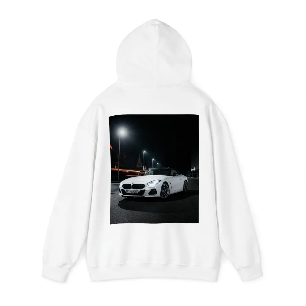 BMW Z4 White Roadster City Night – Hoodies
