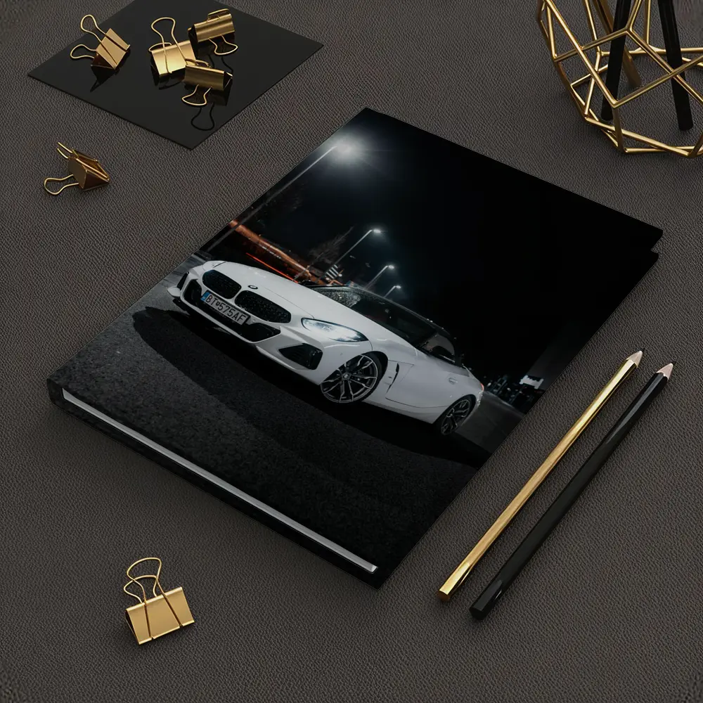 BMW Z4 White Roadster City Night – Notebooks