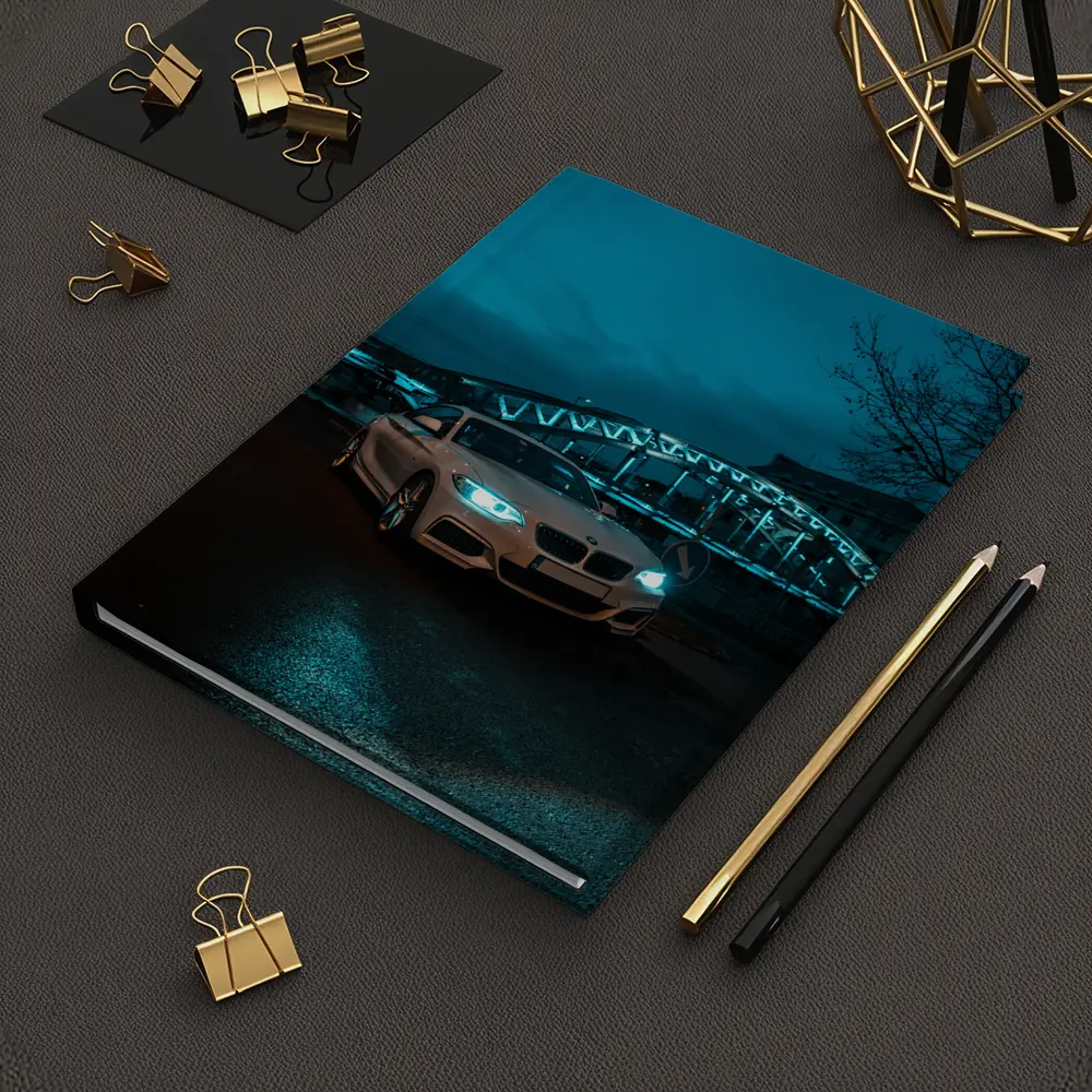 BMW 2 Series White Coupe Night City – Notebooks