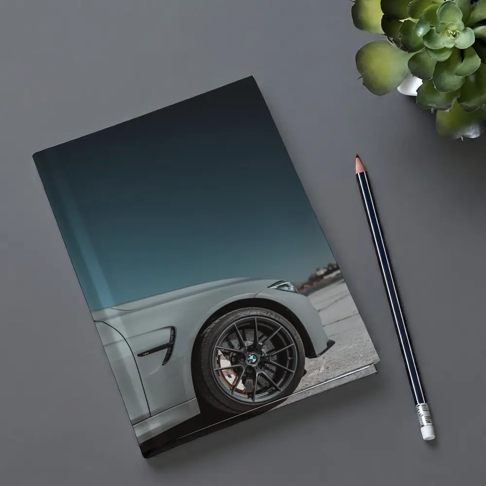 BMW M3 Gray Front Wheel Teal Sky – Notebooks