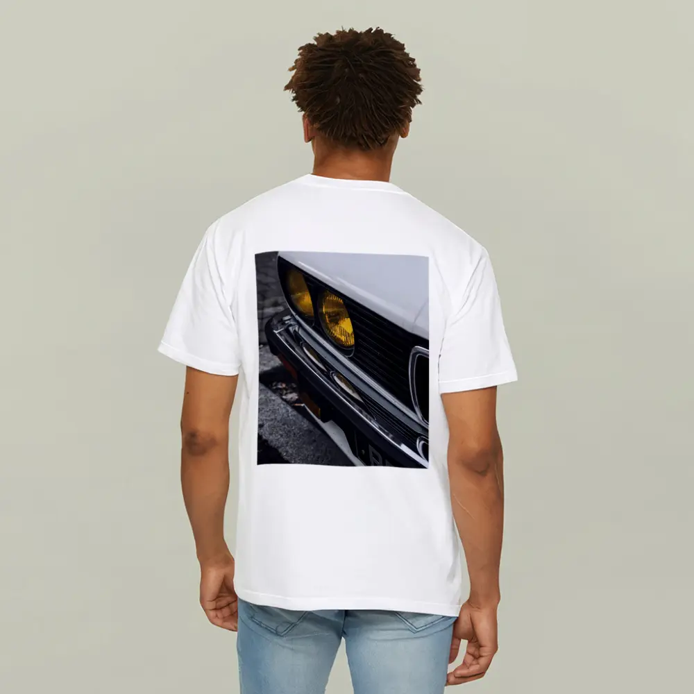 BMW E28 Classic Front Yellow Headlights Street – T-Shirts