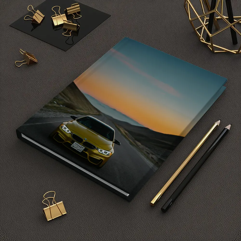 BMW M4 Yellow Mountain Road Sunset – Notebooks