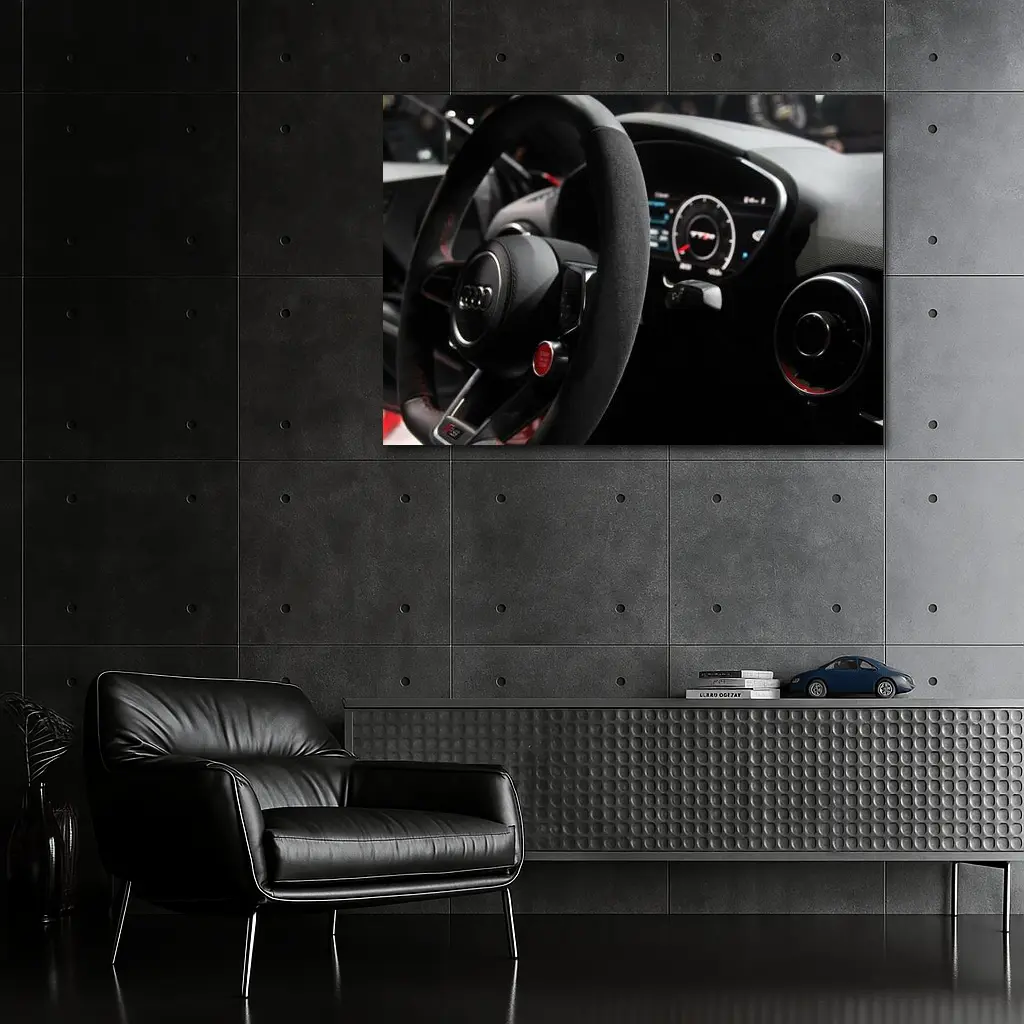Audi TT RS Interior Steering Wheel Cockpit – Wall Art
