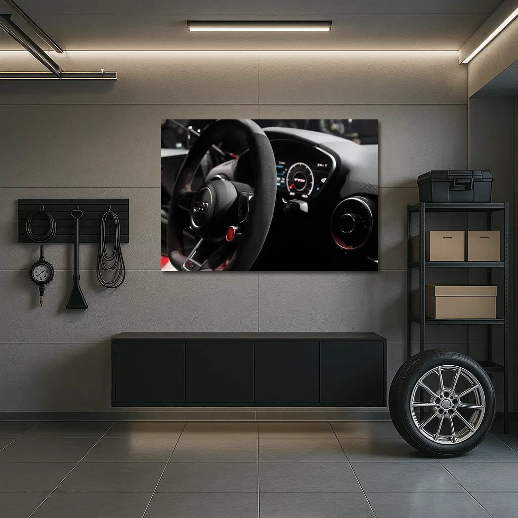 Audi TT RS Interior Steering Wheel Cockpit – Wall Art