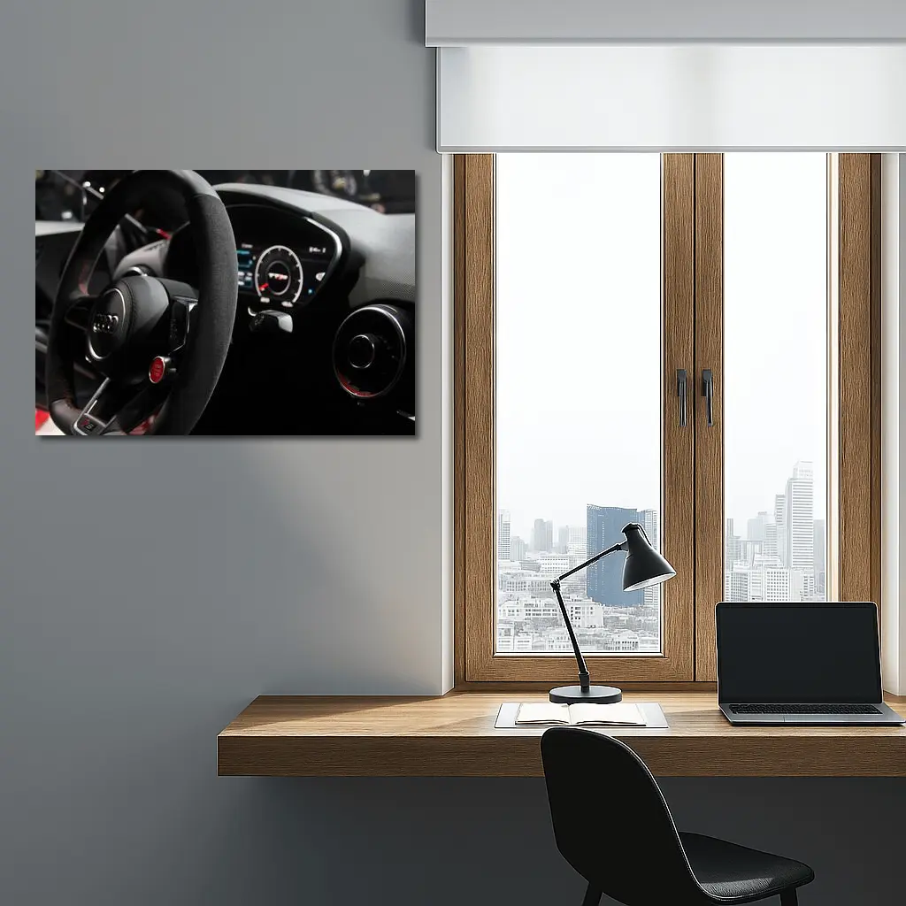 Audi TT RS Interior Steering Wheel Cockpit – Wall Art