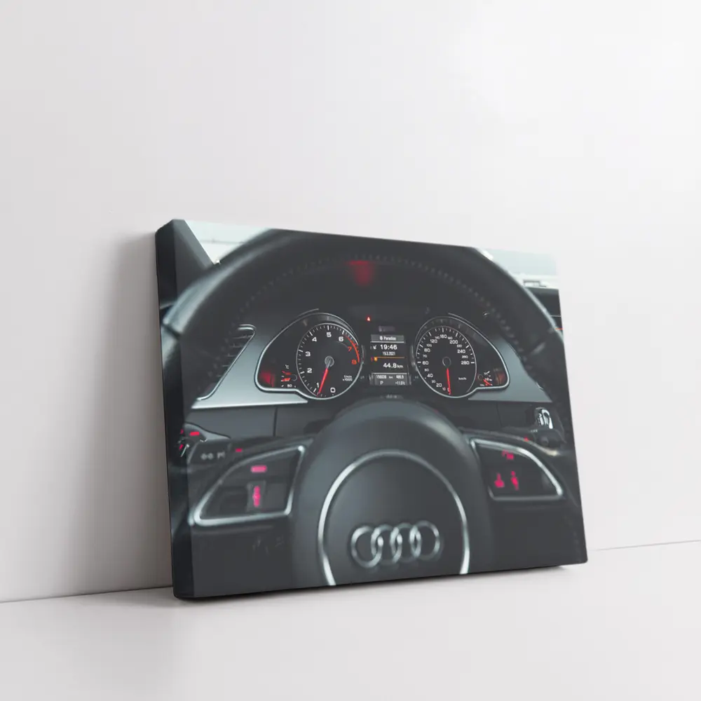 Audi Dashboard Interior Cockpit Close Up – Wall Art