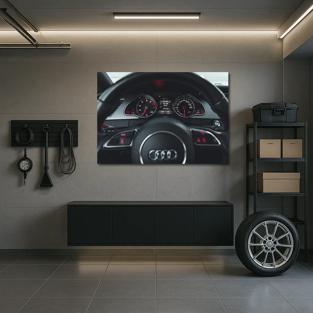 Audi Dashboard Interior Cockpit Close Up – Wall Art