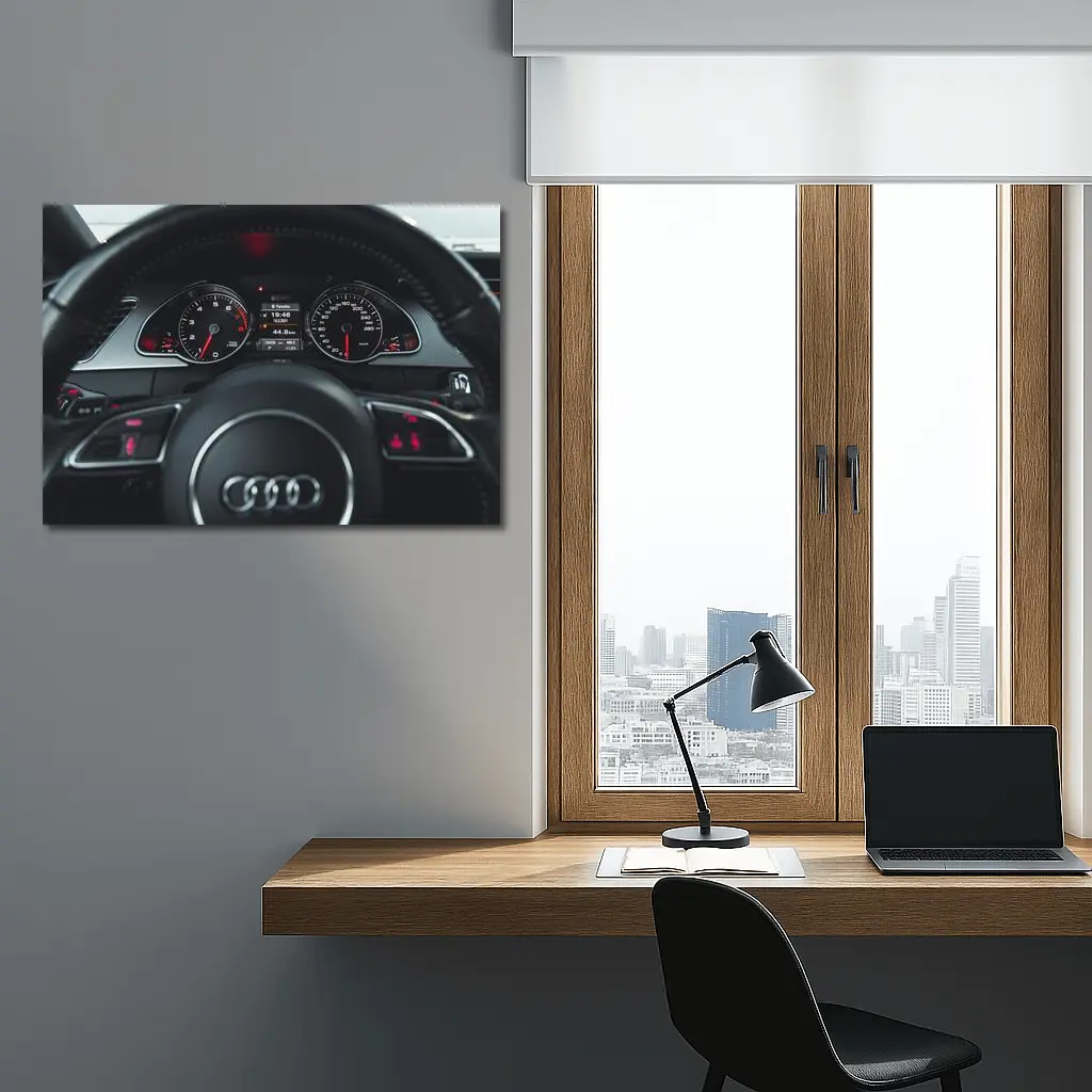 Audi Dashboard Interior Cockpit Close Up – Wall Art