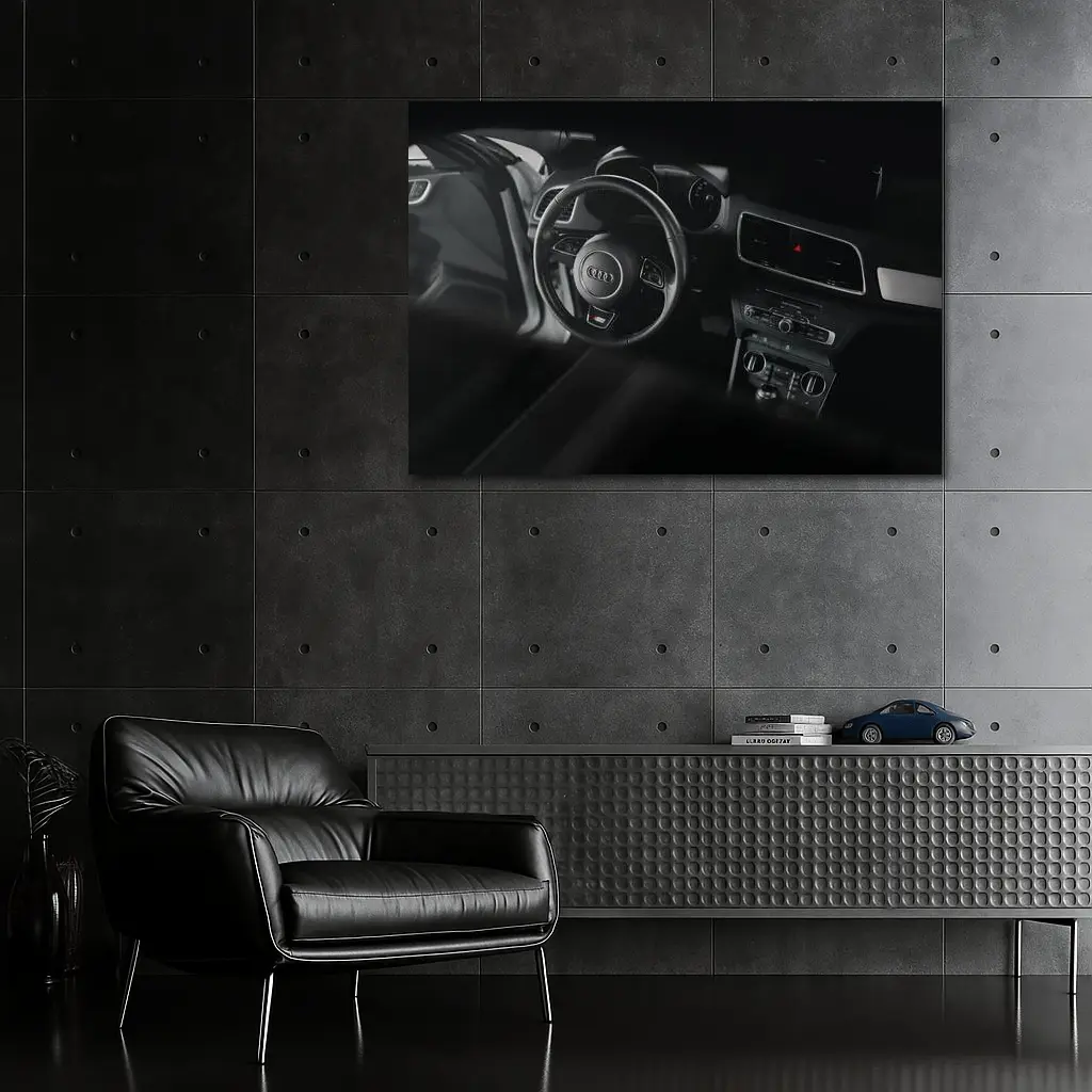 Audi Q3 Interior Dark Cockpit View – Wall Art