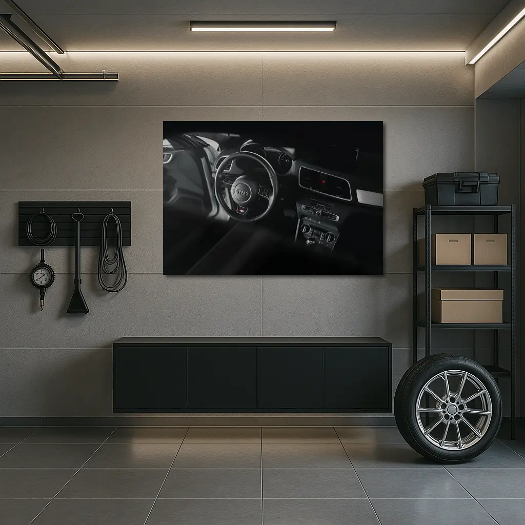 Audi Q3 Interior Dark Cockpit View – Wall Art