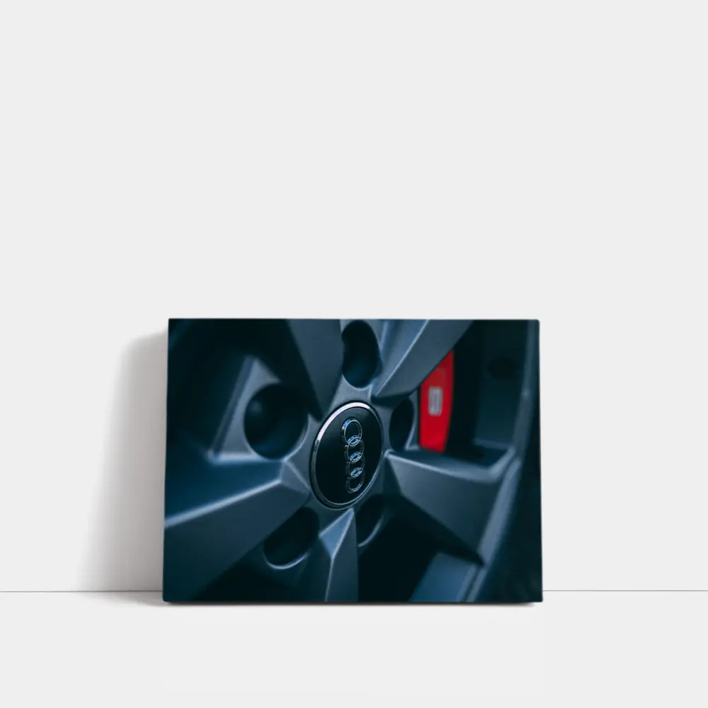 Audi Wheel Center Cap Red Brake Caliper – Wall Art