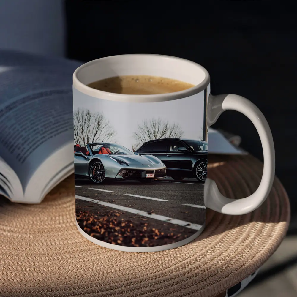 Ferrari 488 GTB and Audi RS6 Road – Mugs