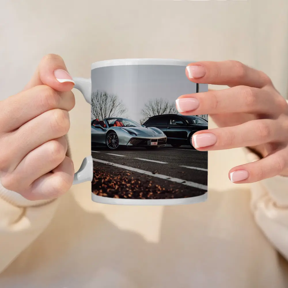 Ferrari 488 GTB and Audi RS6 Road – Mugs