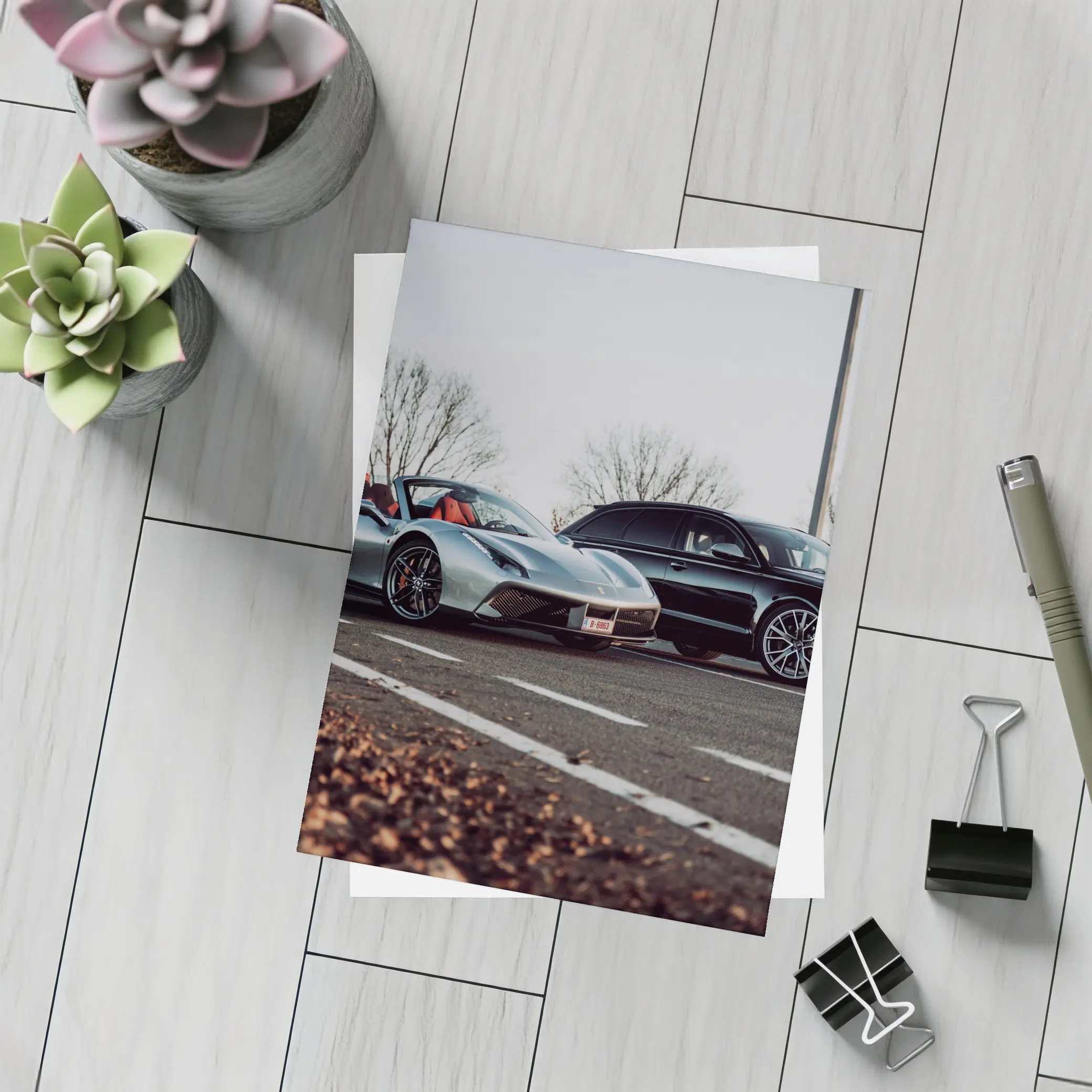 Ferrari 488 GTB and Audi RS6 Road – Postcards