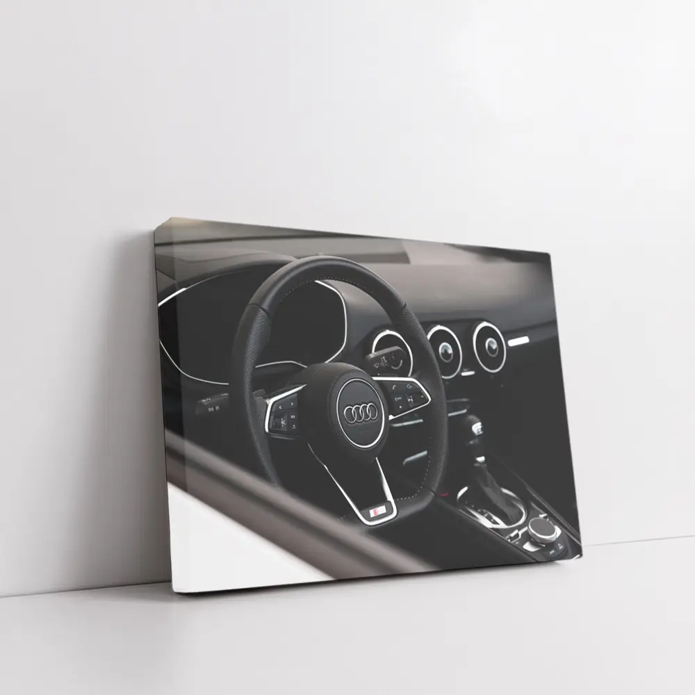 Audi TT Interior Steering Wheel Close Up – Wall Art