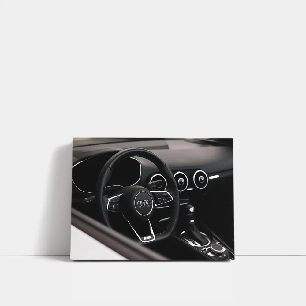 Audi TT Interior Steering Wheel Close Up – Wall Art