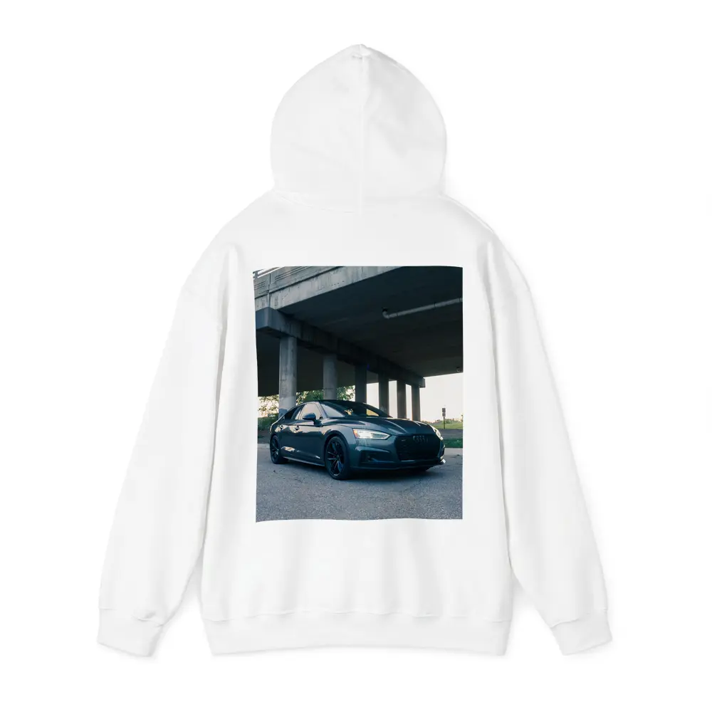 Audi A5 Parked Under Urban Bridge – Hoodies