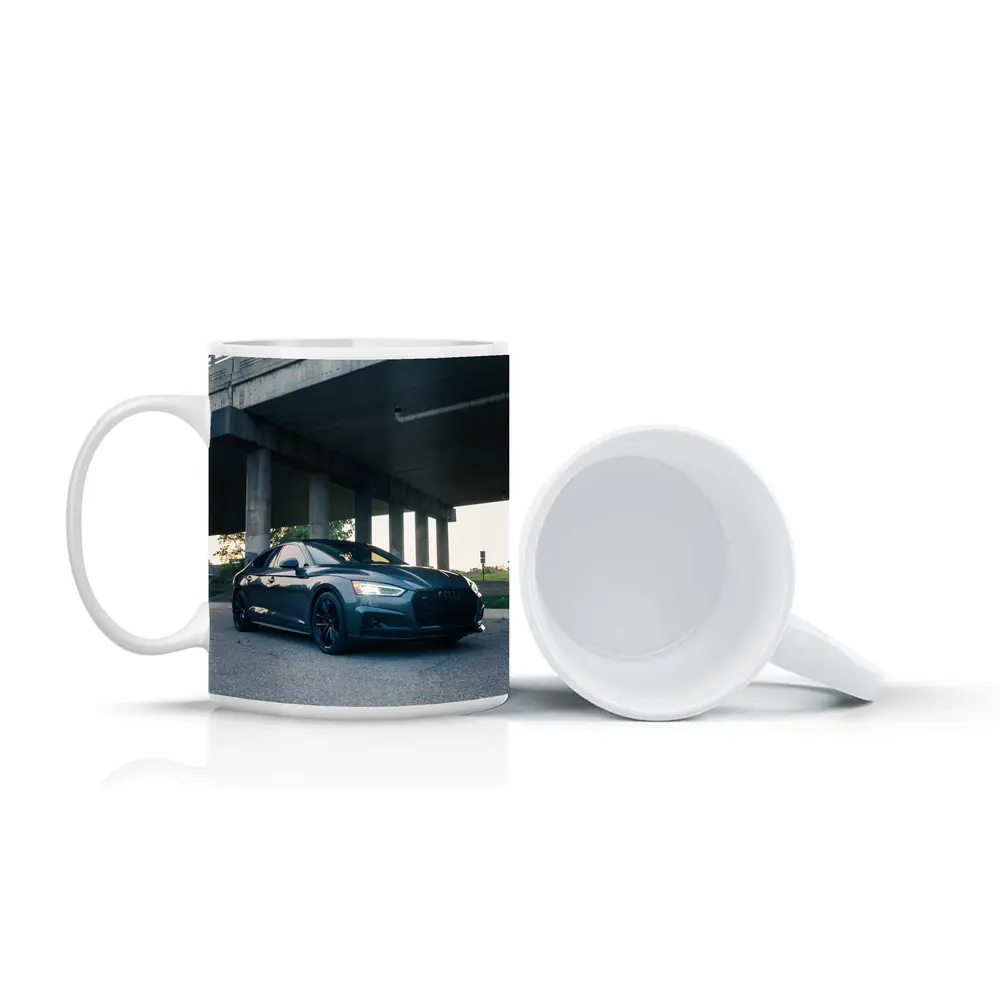Audi A5 Parked Under Urban Bridge – Mugs