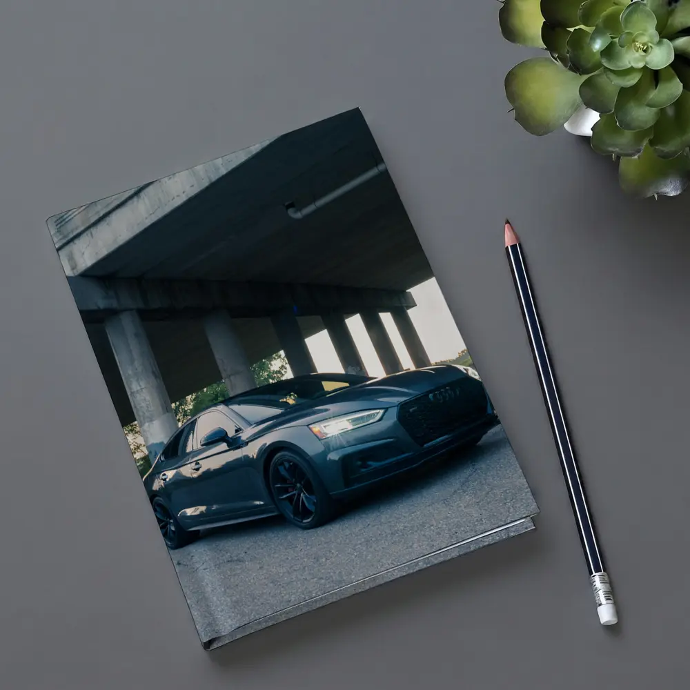 Audi A5 Parked Under Urban Bridge – Notebooks