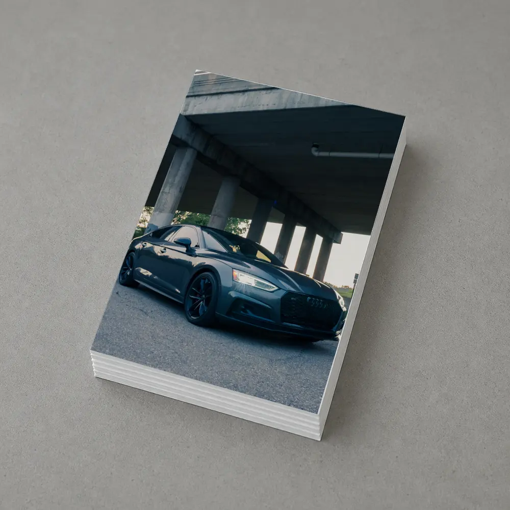 Audi A5 Parked Under Urban Bridge – Postcards