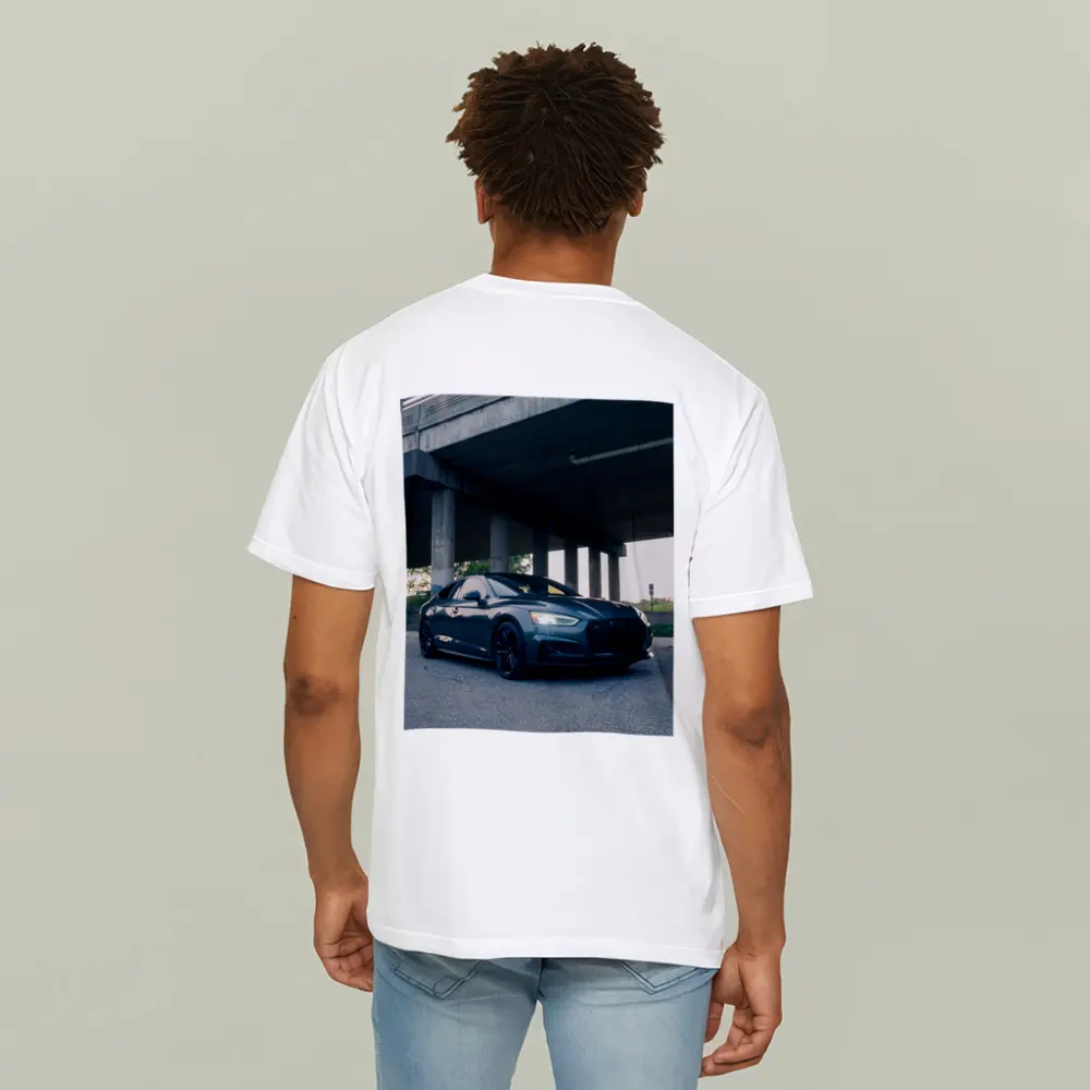 Audi A5 Parked Under Urban Bridge – T-Shirts