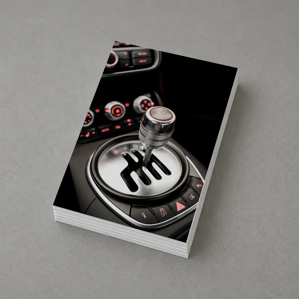 Audi R8 Manual Gearshift Interior Close Up – Postcards