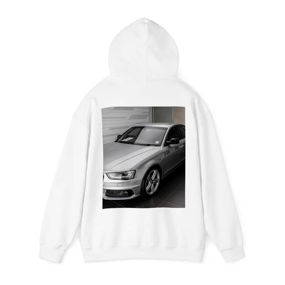Audi A4 Silver Sedan Showroom Display – Hoodies