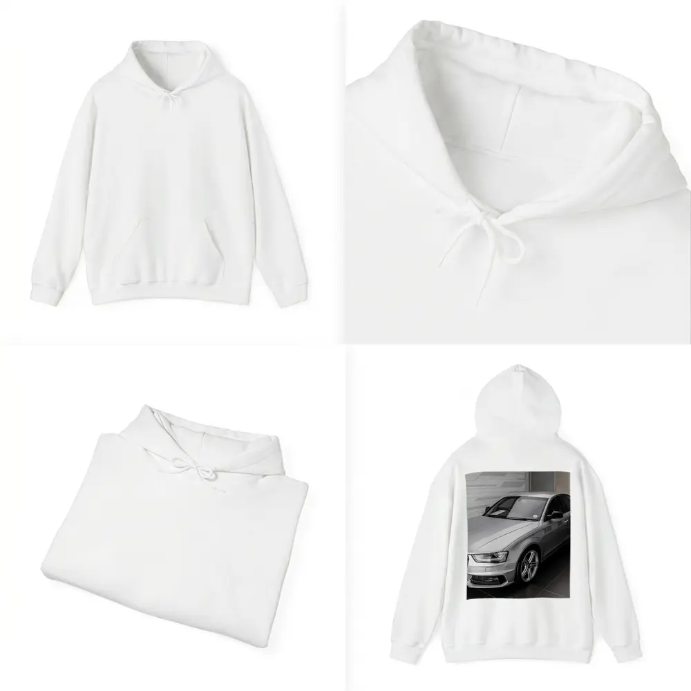 Audi A4 Silver Sedan Showroom Display – Hoodies