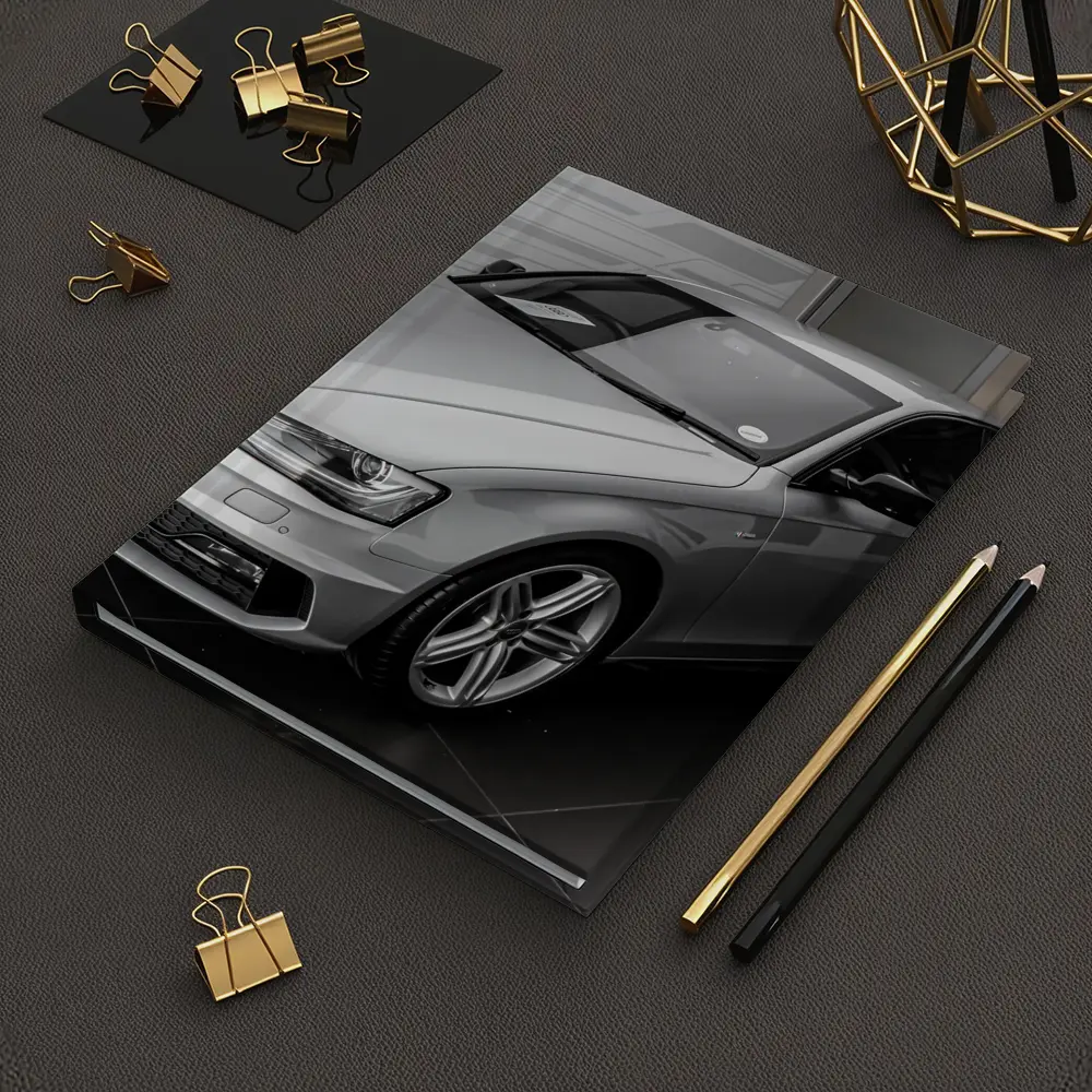 Audi A4 Silver Sedan Showroom Display – Notebooks