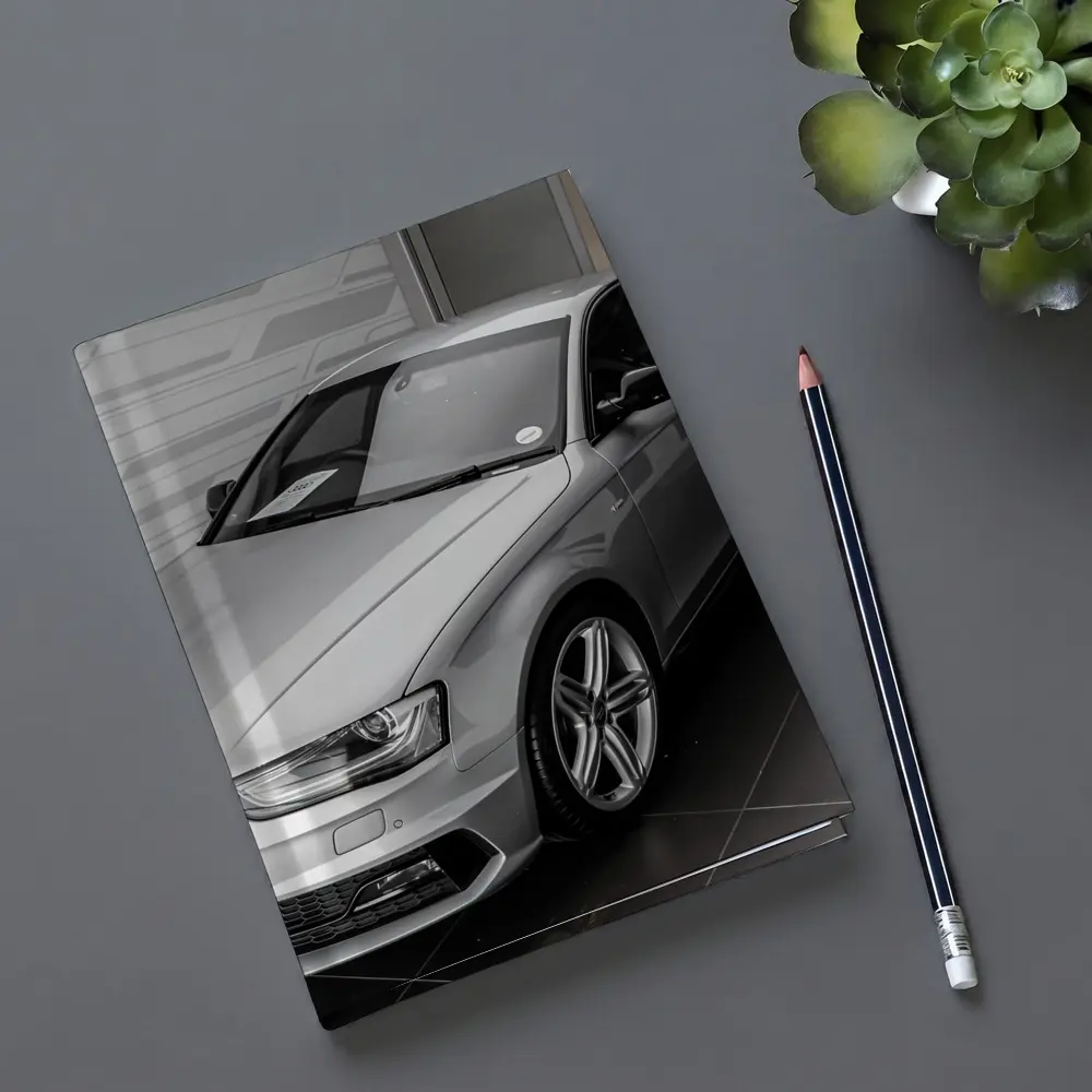 Audi A4 Silver Sedan Showroom Display – Notebooks