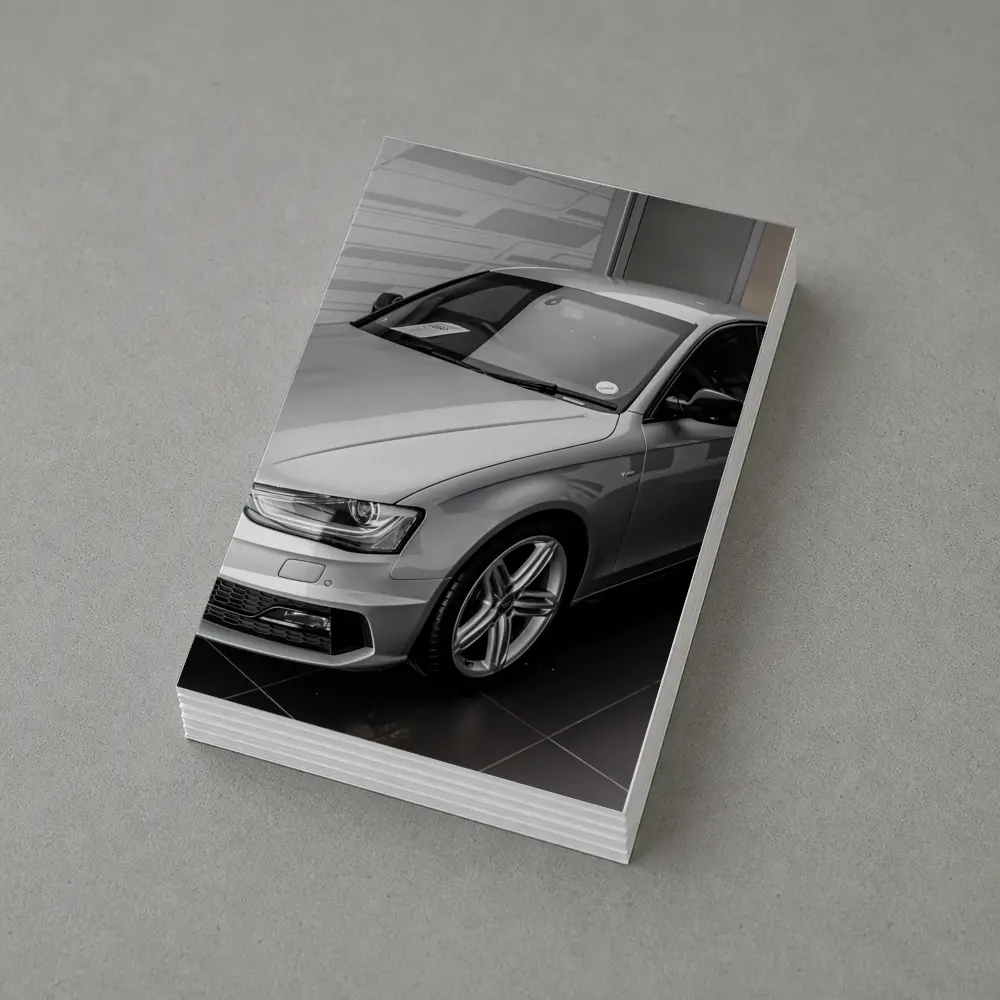 Audi A4 Silver Sedan Showroom Display – Postcards