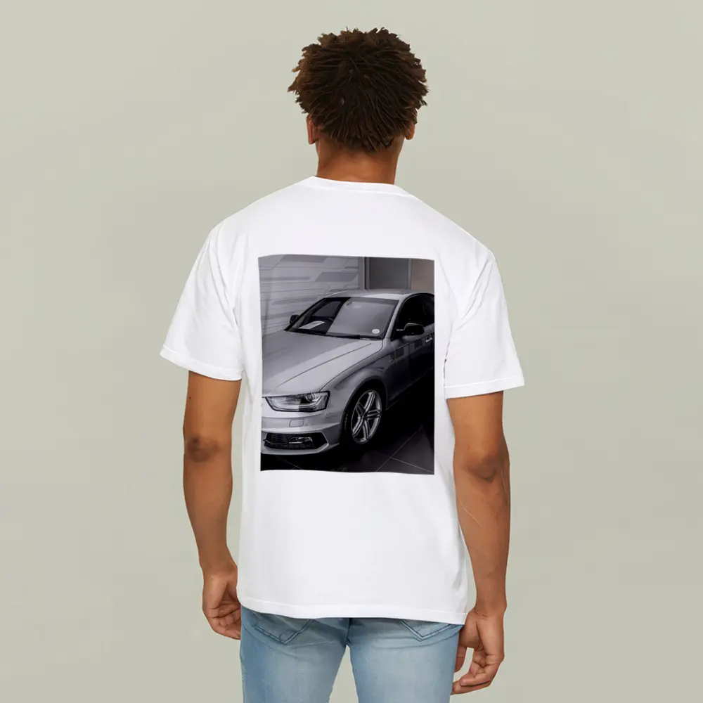 Audi A4 Silver Sedan Showroom Display – T-Shirts