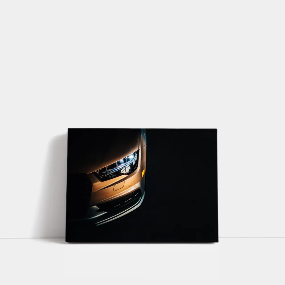 Audi A7 Front Close Up Dark Background – Wall Art