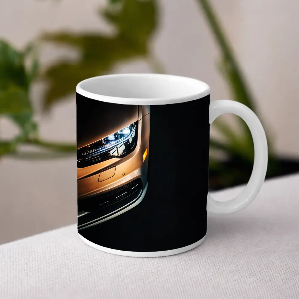 Audi A7 Front Close Up Dark Background – Mugs