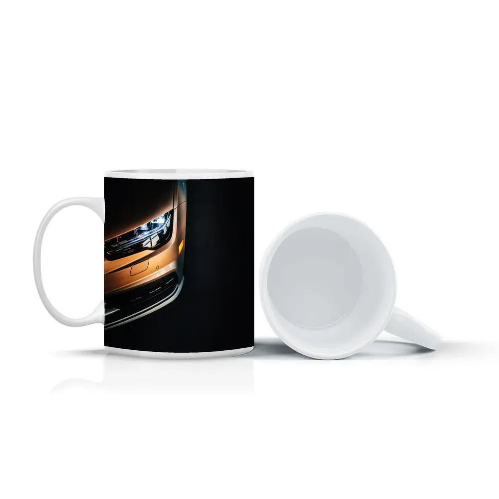 Audi A7 Front Close Up Dark Background – Mugs