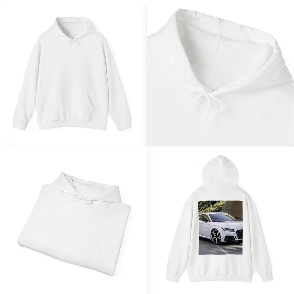 Audi TT RS White Sports Car Street – Hoodies