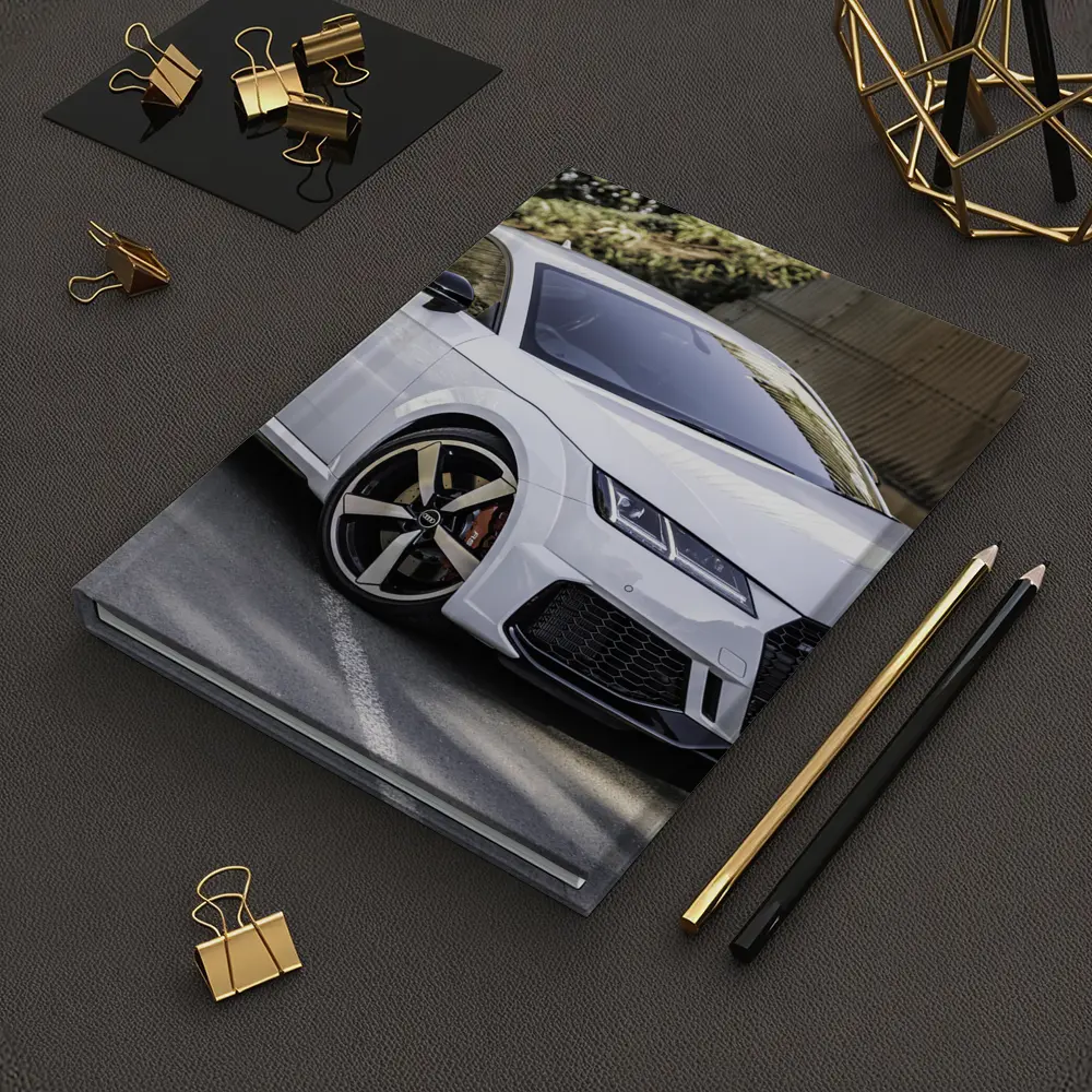 Audi TT RS White Sports Car Street – Notebooks