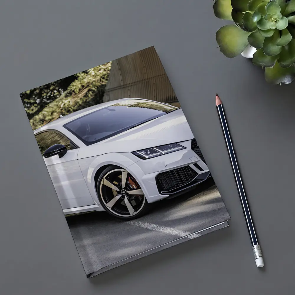Audi TT RS White Sports Car Street – Notebooks