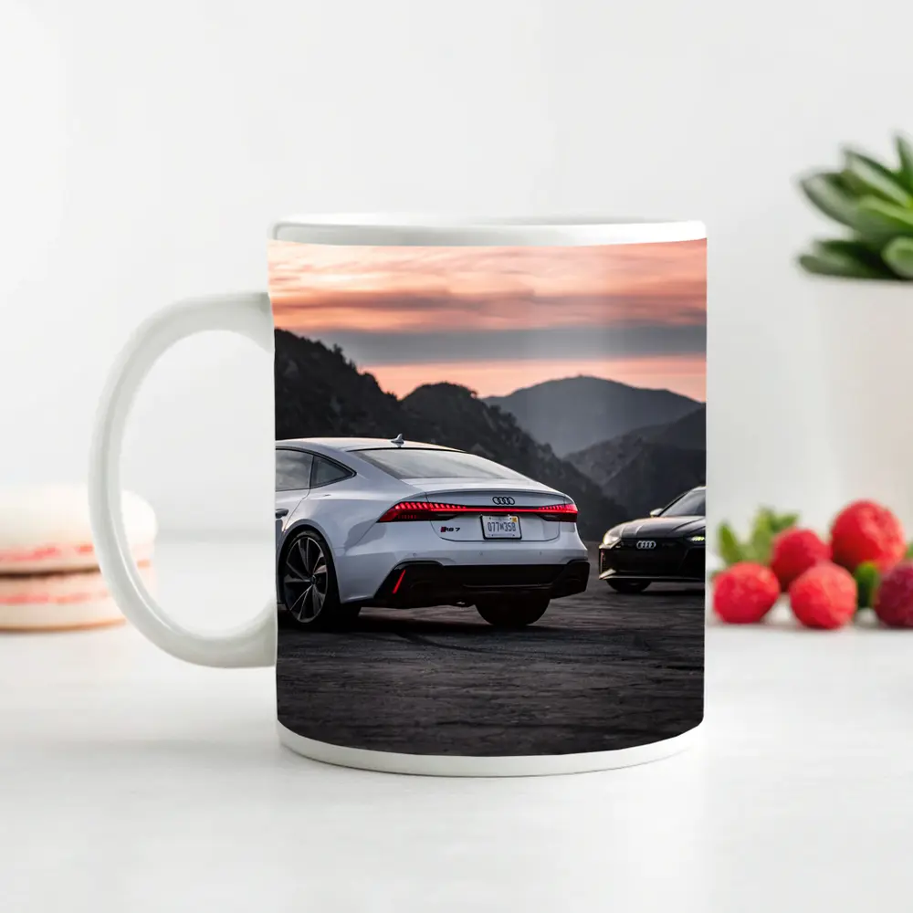 Audi RS7 and RS6 Sunset Mountains – Mugs