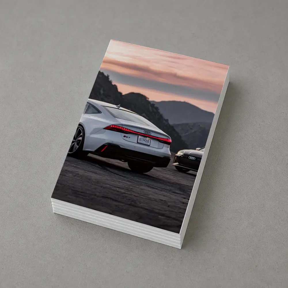Audi RS7 and RS6 Sunset Mountains – Postcards