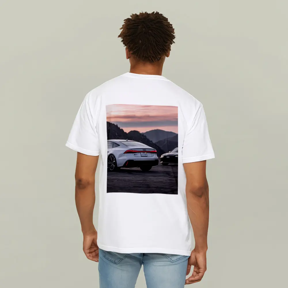 Audi RS7 and RS6 Sunset Mountains – T-Shirts