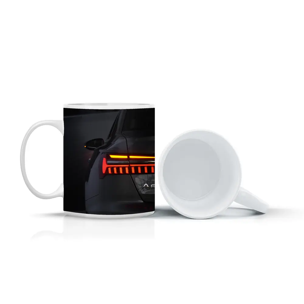 Audi A6 Tail Light Dark Background – Mugs